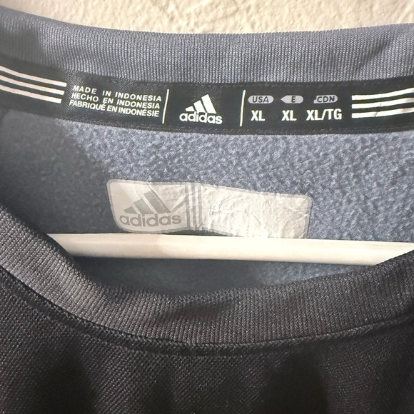 Adidas Charcoal Gray Crewneck Top - Picture 2 of 2